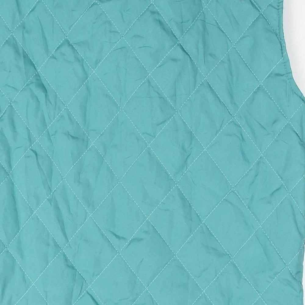 Womens UK Size M Anne de Lancey Blue Quilted Coat