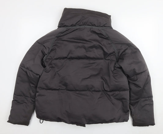 NEXT Womens Grey Puffer Jacket Jacket Size 12 Zip