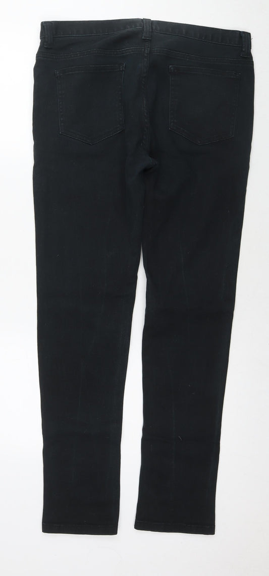 Denim & Co. Mens Black Cotton Skinny Jeans Size 34 in L32 in Regular Zip