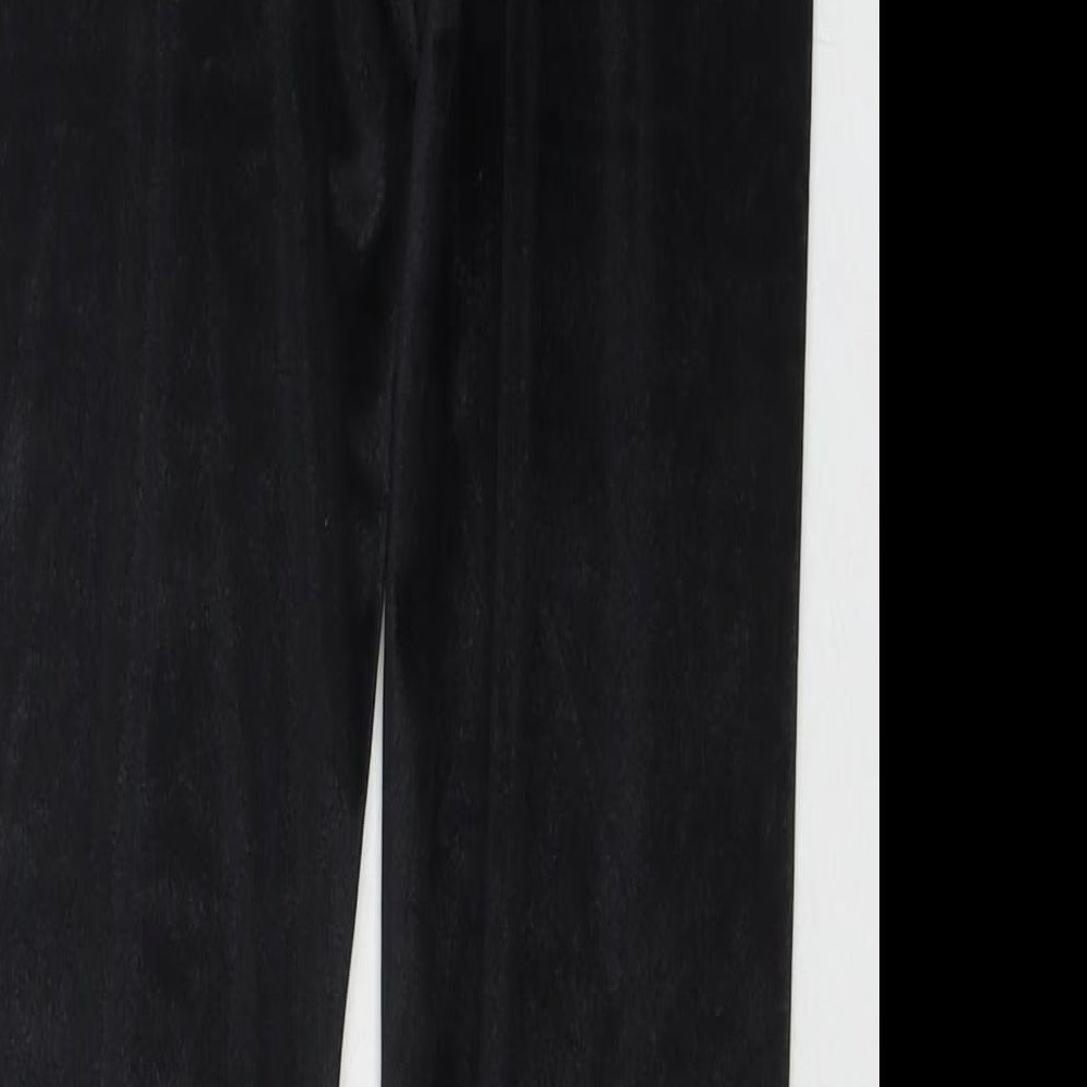 Womens UK Size 14 New Look Regular Fit Black Trousers