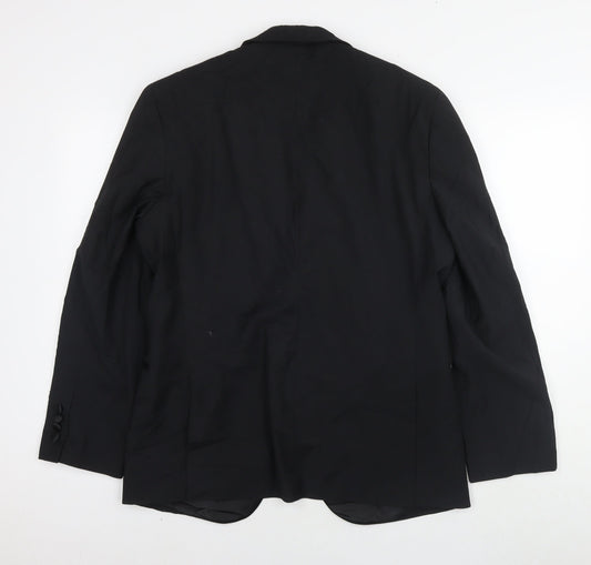 Mens UK Size 40 Marks and Spencer Regular Black Suit Jacket
