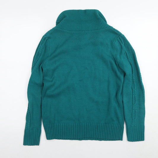 Womens UK Size S Bonmarché Green Pullover Jumper