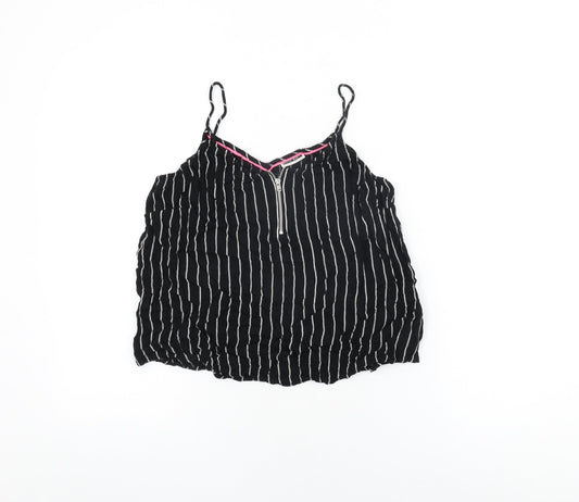 Womens UK Size S Noisy may Black Camisole T-Shirt
