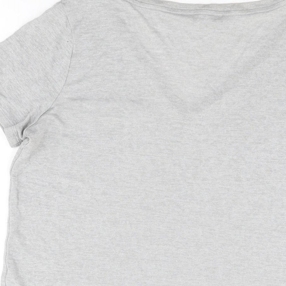 Womens UK Size 12 NEXT Grey Basic T-Shirt