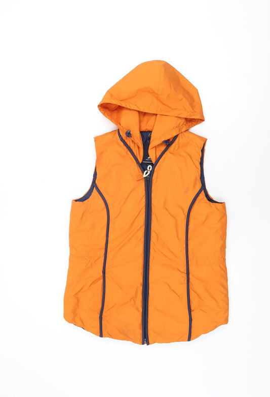 Womens UK Size XS Nautica Orange Gilet