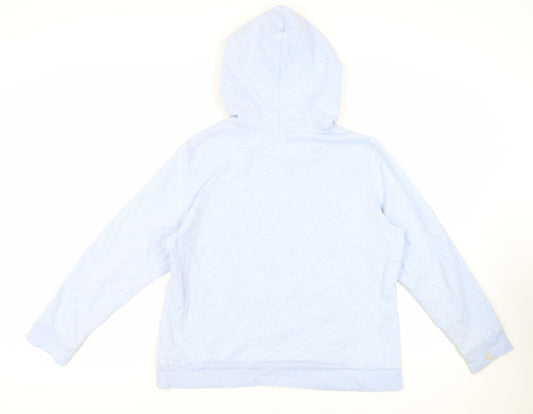 Gap Womens Blue Cotton Pullover Hoodie Size XL Pullover - Logo Pockets