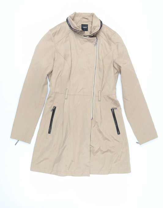 Womens UK Size S Oasis Beige Overcoat