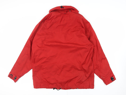 Allsport Active Mens Red Windbreaker Jacket Size XL Zip - Technical Outdoors