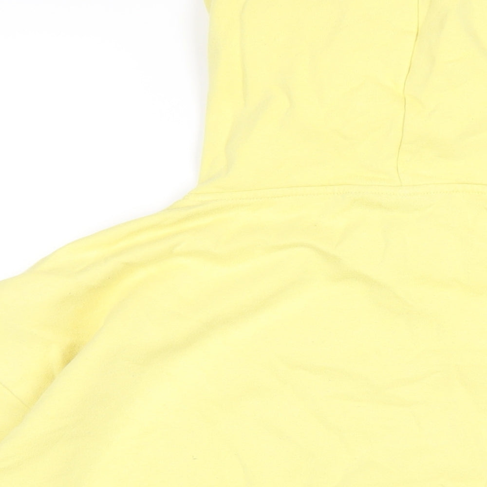 Womens UK Size 12 Disney Yellow Pullover Hoodie