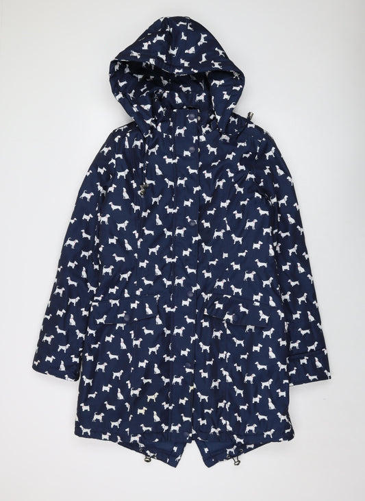 Womens UK Size 10 Finesse Blue Parka Coat