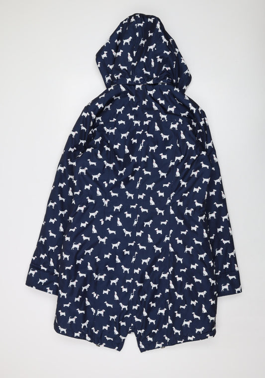 Womens UK Size 10 Finesse Blue Parka Coat