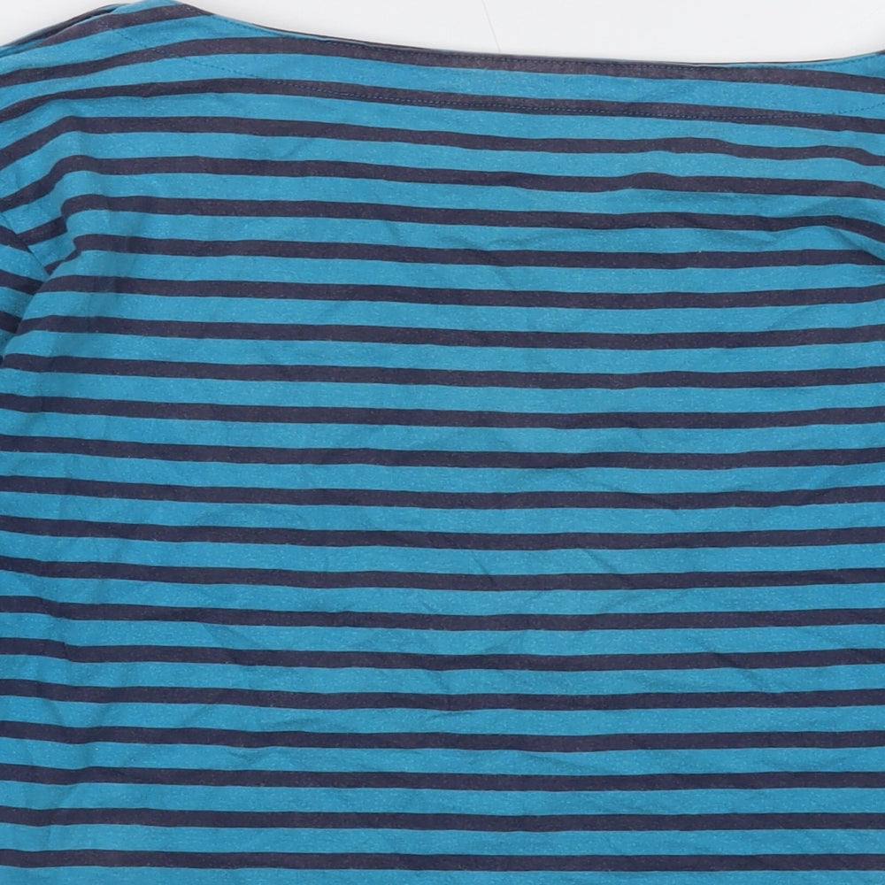 Womens UK Size 10 Mudd & Water Blue Basic T-Shirt