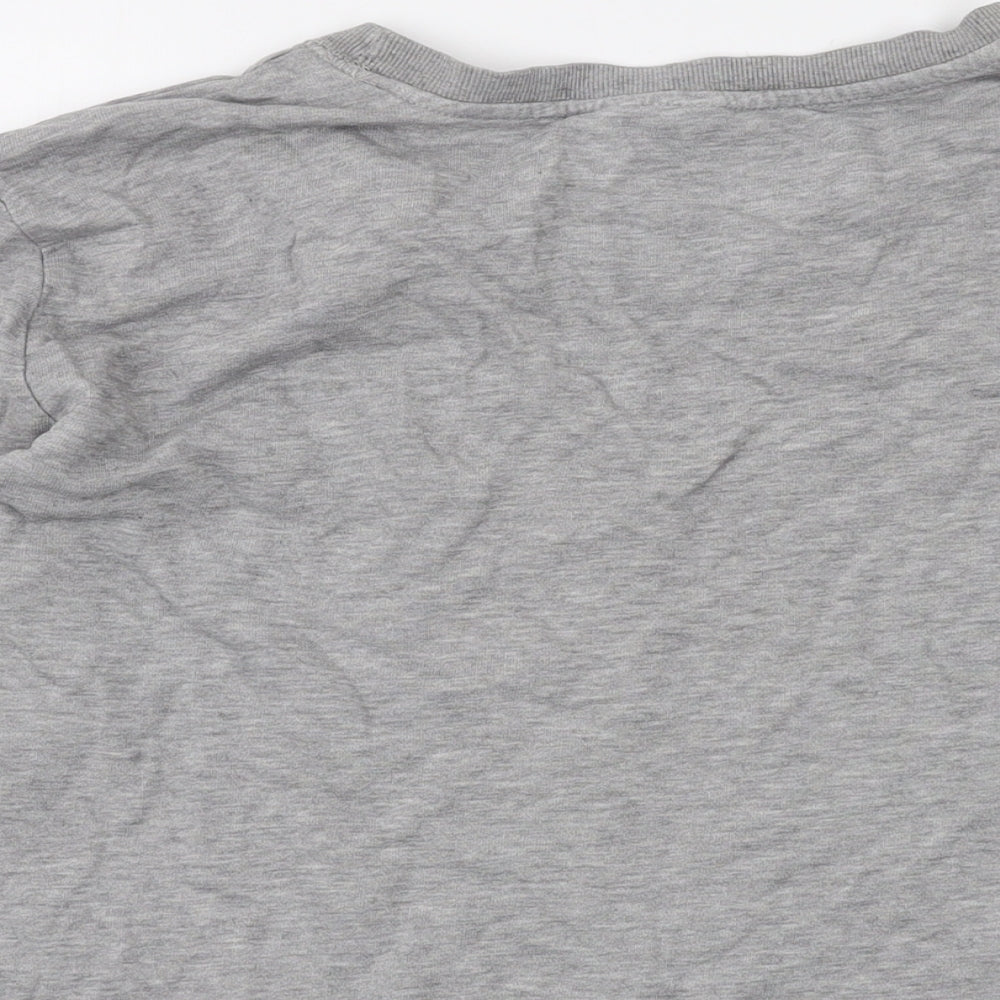 H&M Womens Grey Cotton Pullover Sweatshirt Size L Pullover