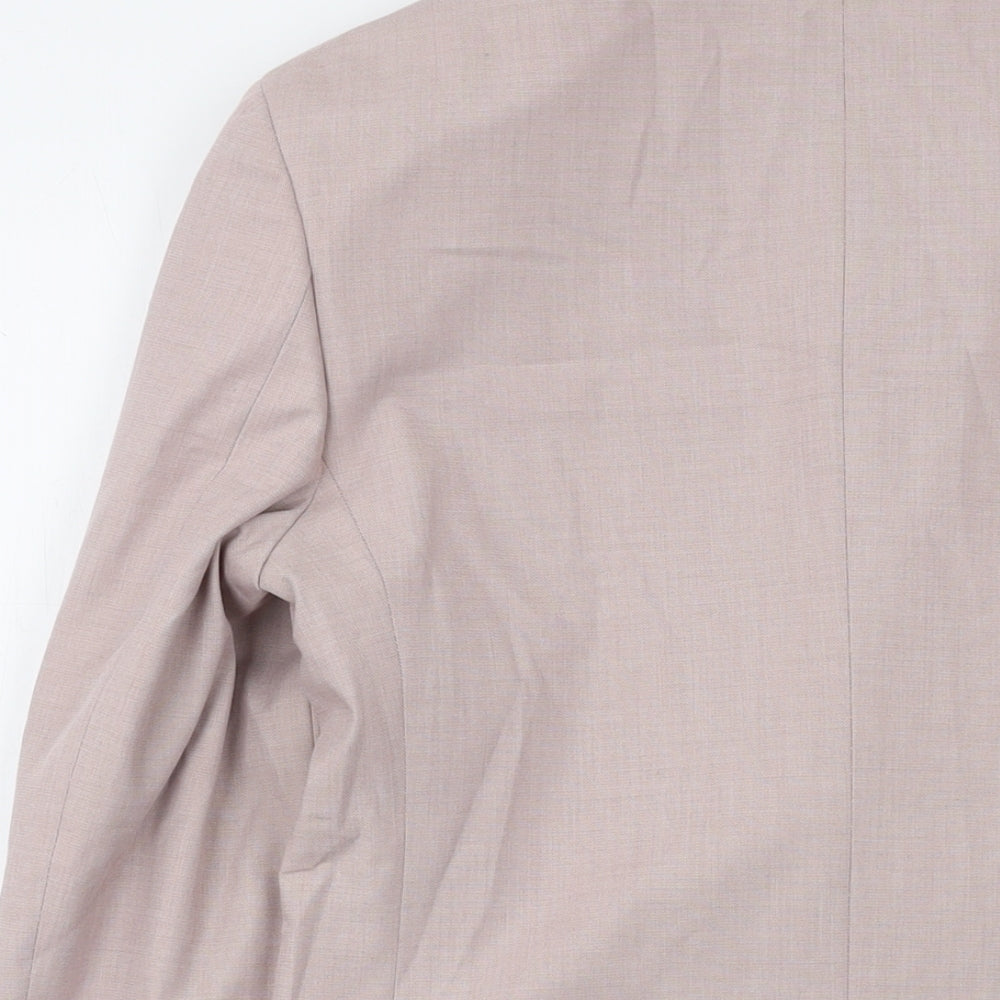 Mens UK Size 34 Marks and Spencer Regular Pink Suit Jacket
