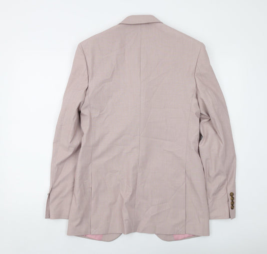 Mens UK Size 36 Marks and Spencer Regular Pink Suit Jacket