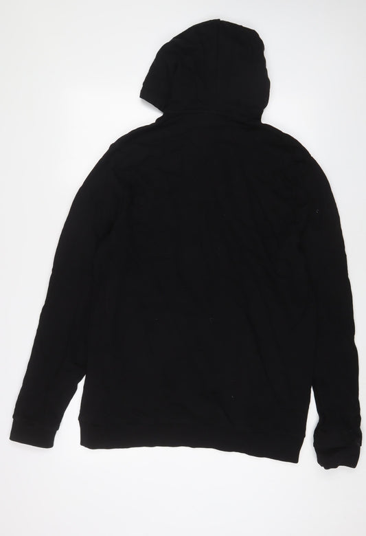 Mens UK Size 2XL ASOS Black Pullover Hoodie