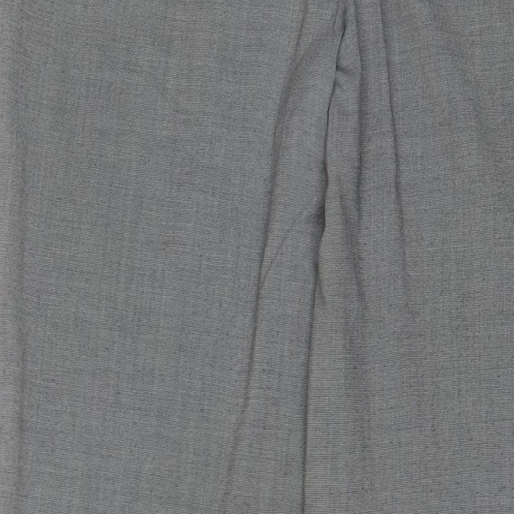 Paraphrase Womens Grey Polyester Trousers Size 16 L30 in Regular Hook & Eye