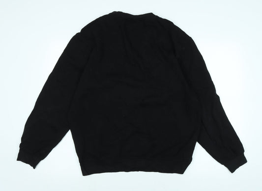 Mens UK Size M H&M Black Pullover Sweatshirt