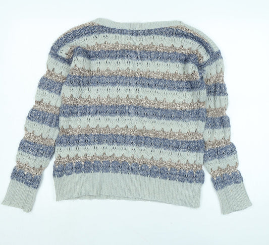 Womens UK Size S Oasis Blue Pullover Jumper