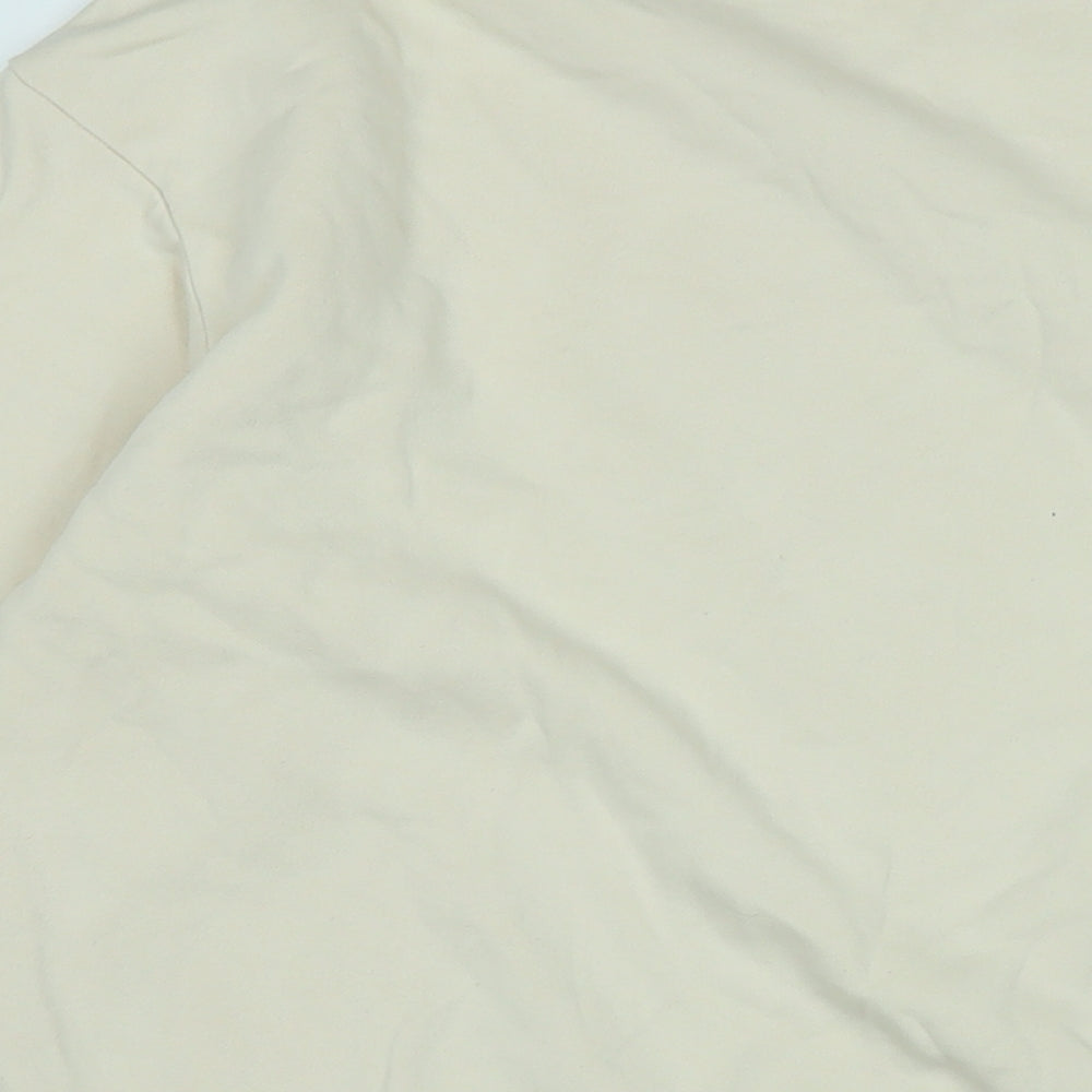 H&M Womens Beige Polyester Pullover Sweatshirt Size S