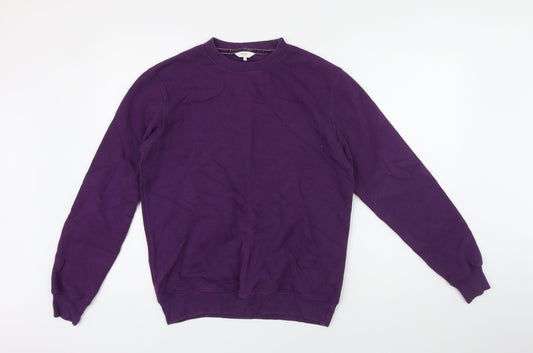 Womens UK Size S Cotton Traders Purple Pullover Sweatshirt