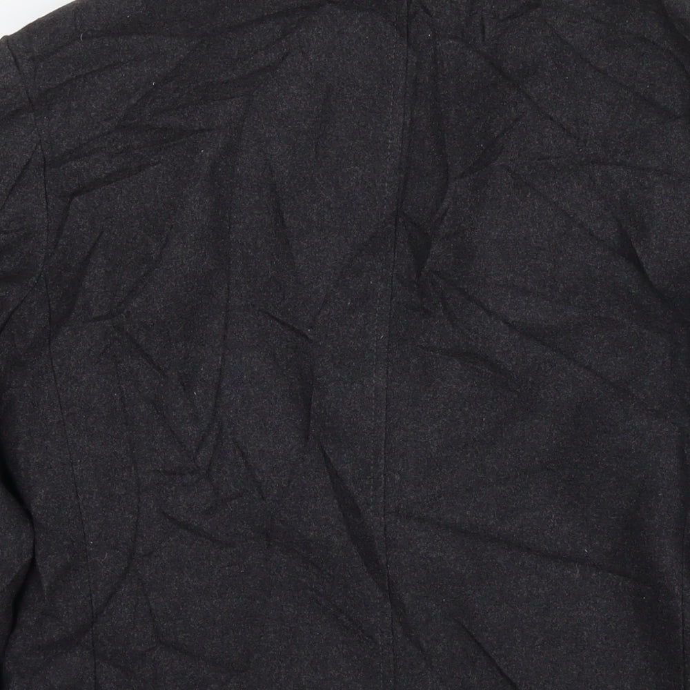 Mens UK Size S RESERVED Grey Overcoat