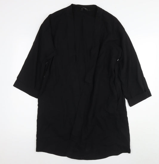 Dorothy Perkins Womens Black Kimono Blazer Size 14