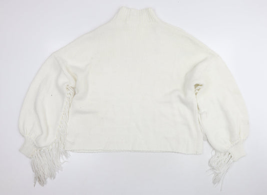Womens UK Size 16 Missguided White Pullover Jumper