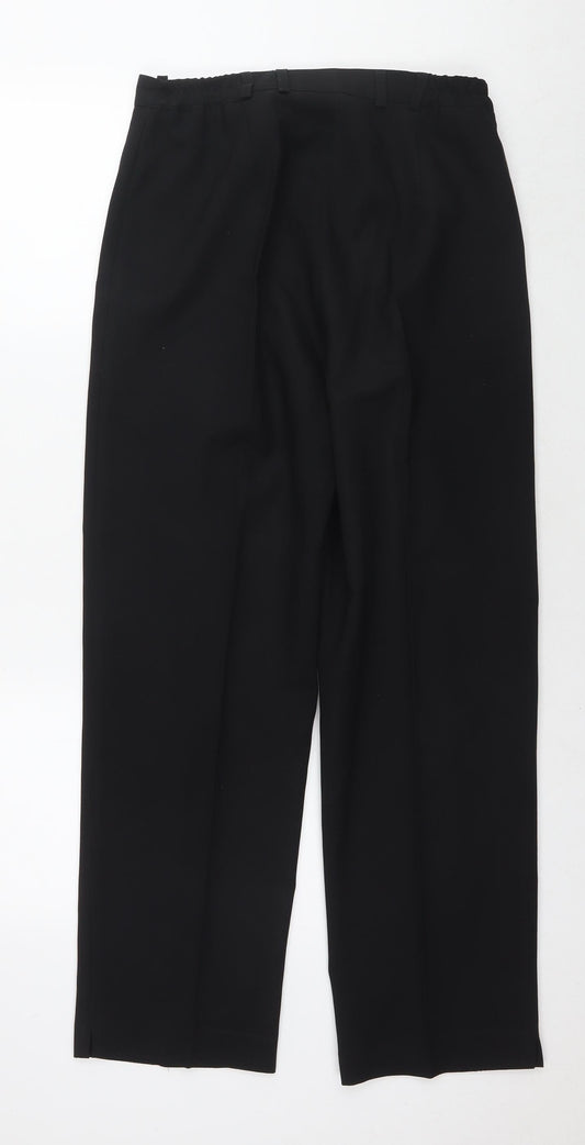 Womens UK Size 12 Bonmarché Regular Fit Black Trousers