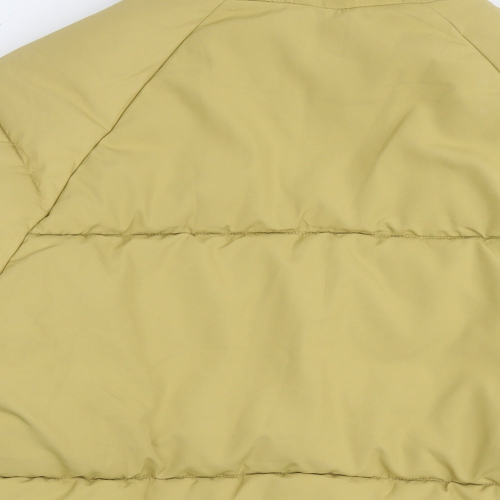 Womens UK Size S Monki Yellow Parka Coat