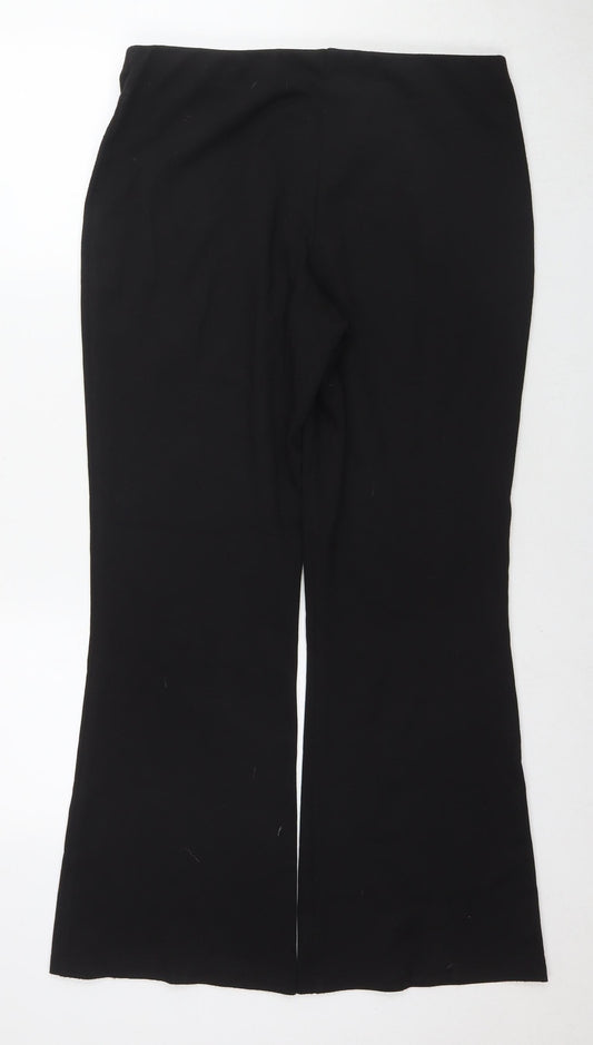 Womens UK Size 14 Marks and Spencer Regular Fit Black Trousers