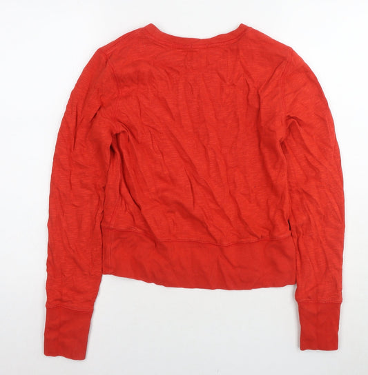 Gap Womens Red Cotton Pullover Sweatshirt Size M Pullover