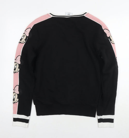 Womens UK Size 6 Disney Black Pullover Sweatshirt