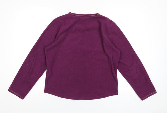 Womens UK Size 10 Disney Purple Pullover Sweatshirt