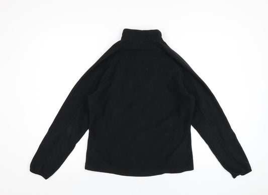 Quechua Womens Black Polyester Pullover Sweatshirt Size M Zip