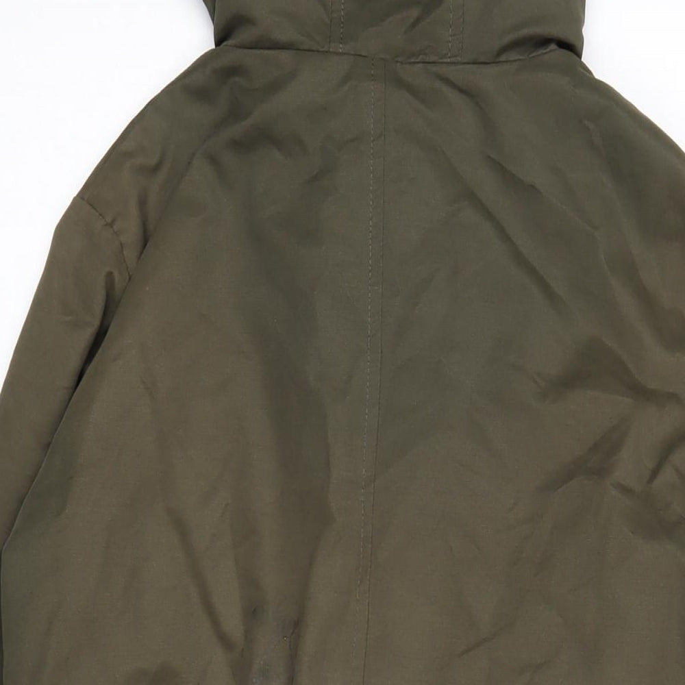 Womens UK Size XS Oasis Green Parka Coat