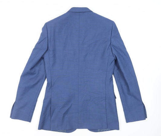 Mens UK Size 36 Burton Regular Blue Suit Jacket