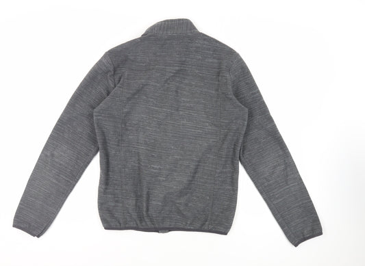 DECATHLON Womens Grey Jacket Size M Zip - Logo Zipped Pockets