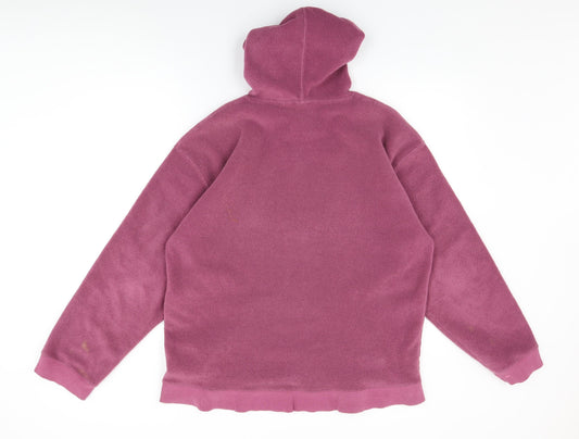 Cotton Traders Womens Pink Polyester Pullover Hoodie Size L Pullover