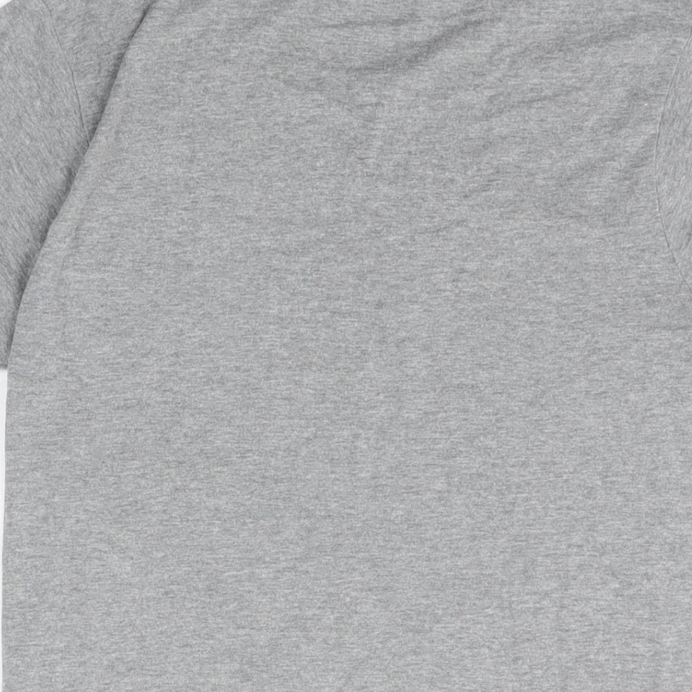 Reebok Mens Grey Cotton T-Shirt Size S Round Neck