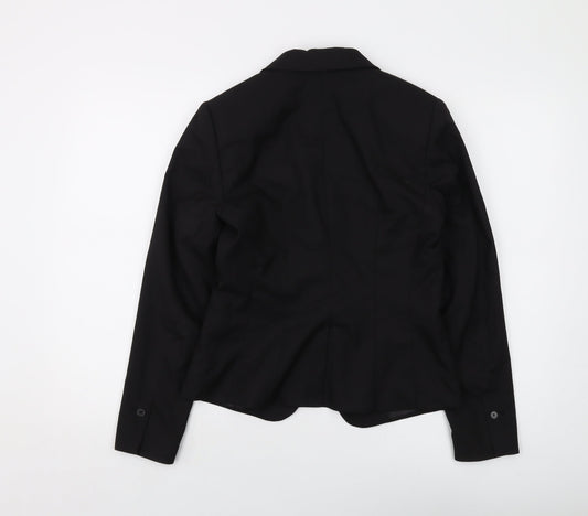 Womens UK Size 10 H&M Black Jacket