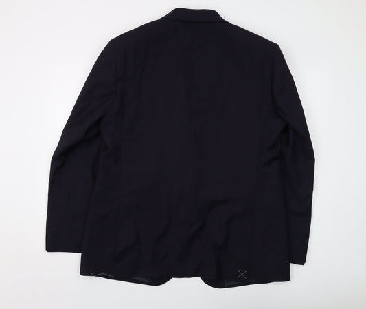 Mens UK Size 44 Marks and Spencer Regular Blue Suit Jacket