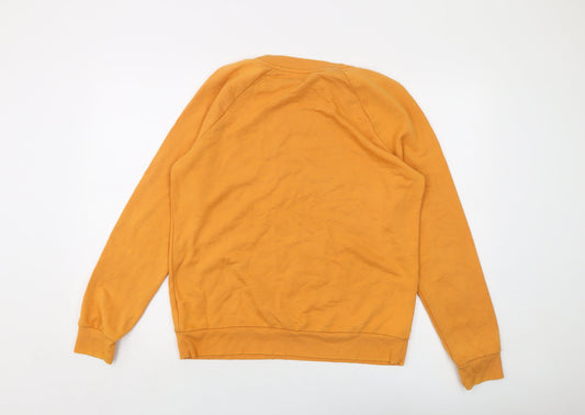Mens UK Size M NEXT Yellow Pullover Sweatshirt