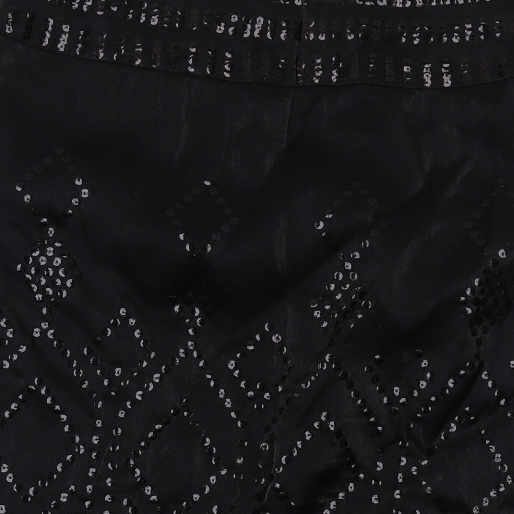 Monsoon Womens Beige Viscose A-Line Skirt Size 14 Zip