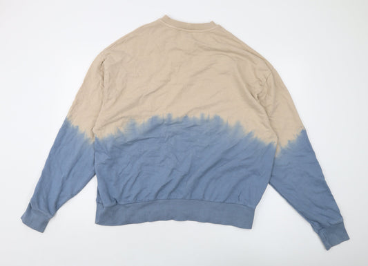 Mens UK Size S COLLUSION Beige Pullover Sweatshirt