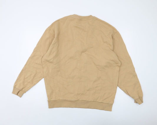 Mens UK Size M ASOS Beige Pullover Sweatshirt