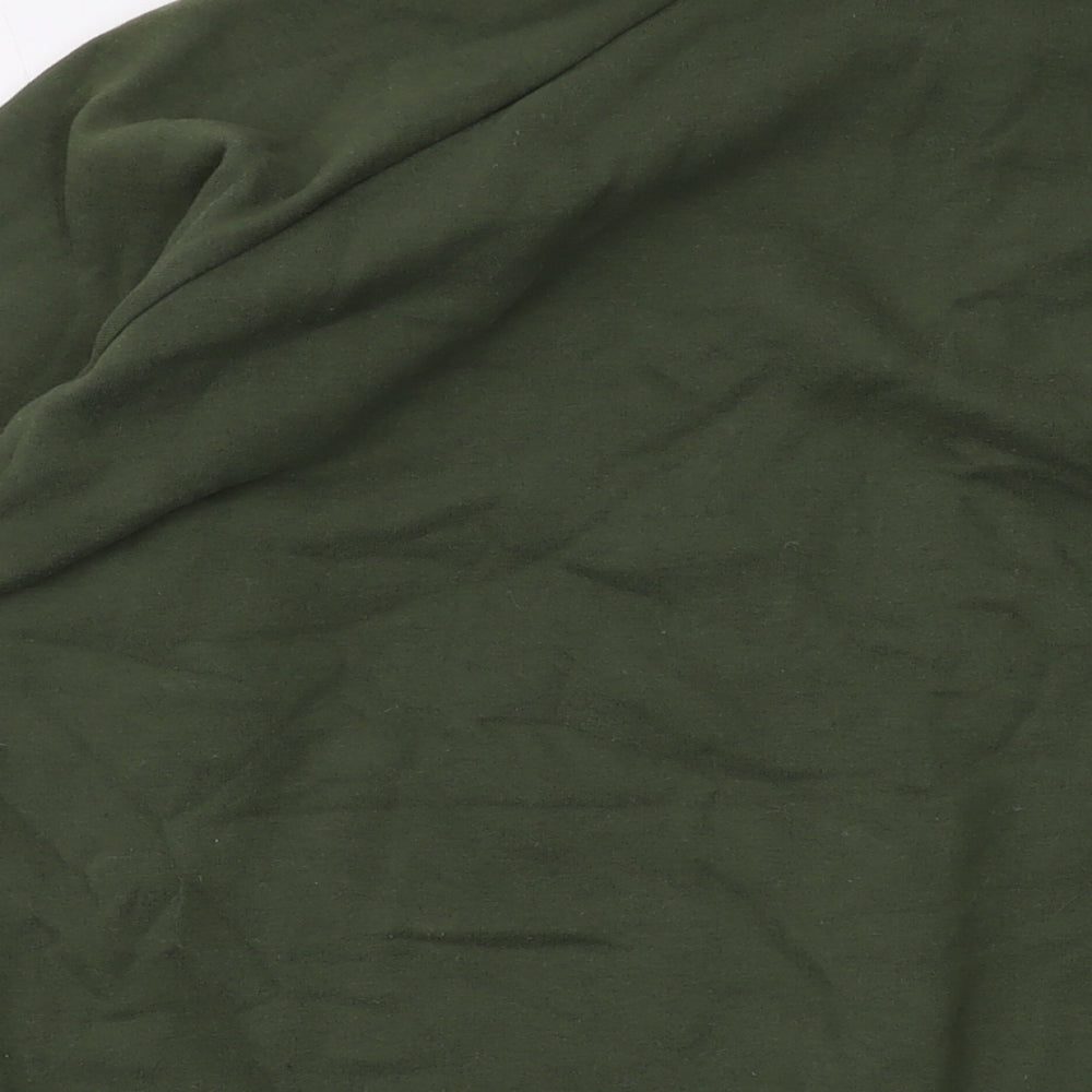 Topman Mens Green Cotton Pullover Sweatshirt Size M