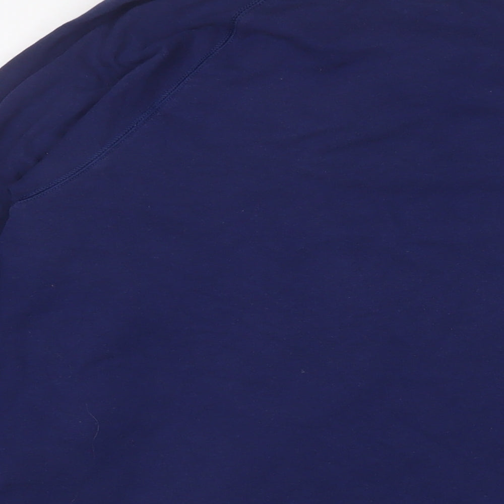 DOMYOS Womens Blue Cotton Pullover Sweatshirt Size XL Pullover
