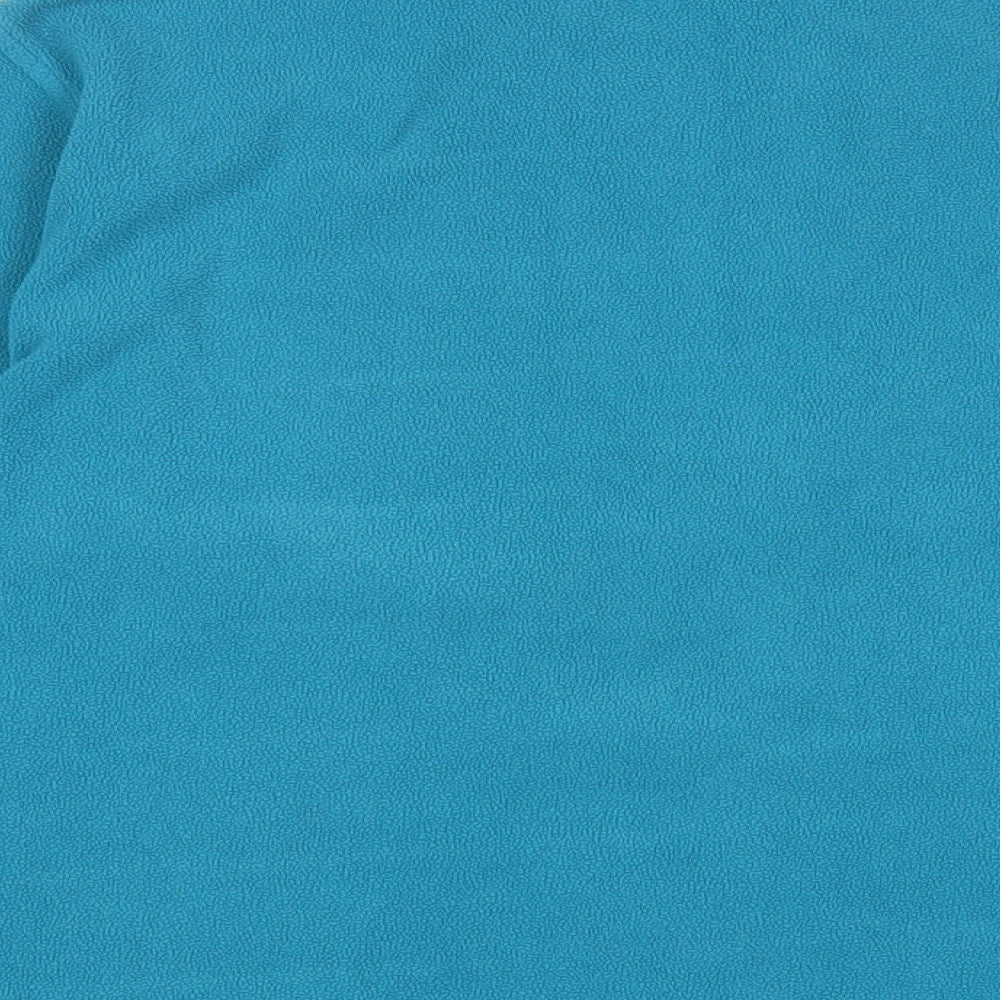 Granite Womens Blue Polyester Pullover Sweatshirt Size XL Zip - Logo, Embroidered