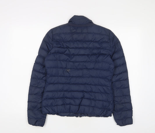 Womens UK Size 8 Geox Blue Puffer Jacket